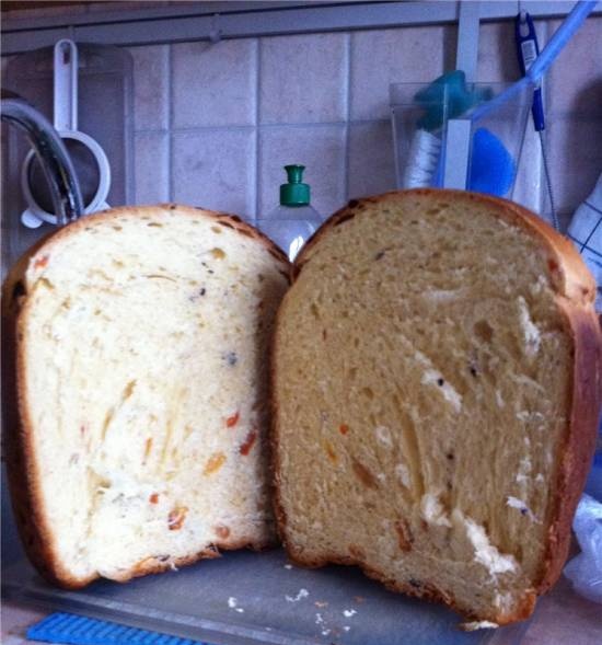 Kulich recipe for Tefal bread maker