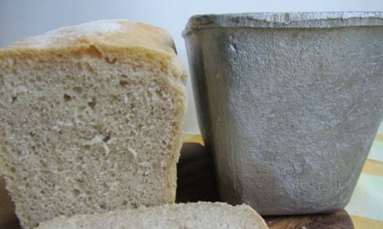 Wheat bread with white malt
