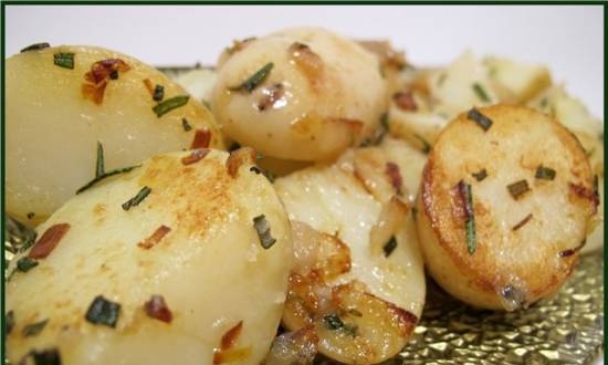 Patatas tiernas con romero