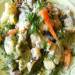 Steamed French vegetable casserole