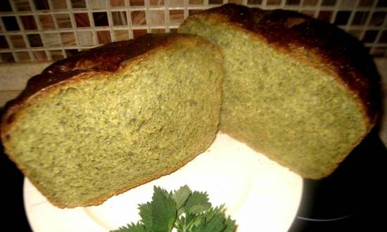 לחם ירוק עם סרפד