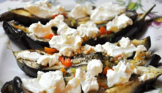 Gebakken aubergines met tomaten