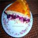 Pie with cottage cheese and black currant