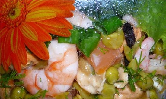 Fish salad "Tenderness"