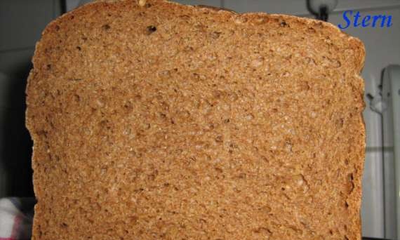 לחם שיפון מחיטה מלאה על בצק "מואץ"