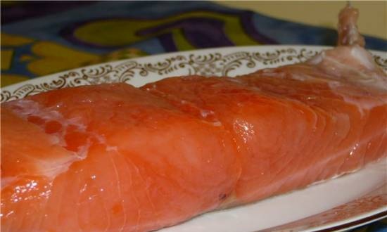 Light salted salmon