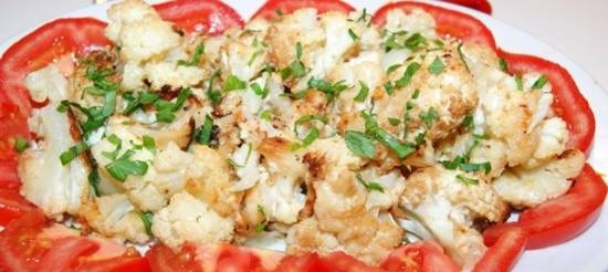 Oven-baked cauliflower