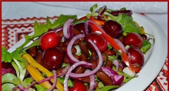 Ensalada De Frijoles Y Cerezas