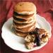 Oat pancakes with black currant