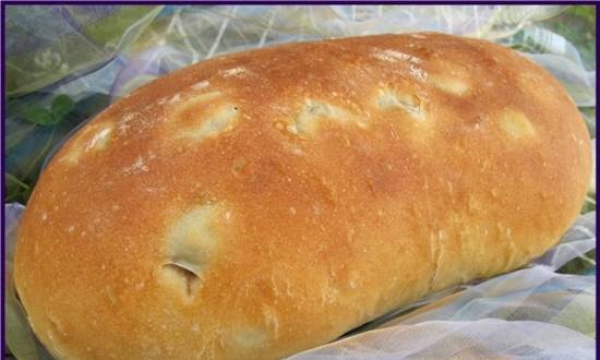 Italian bread with olives