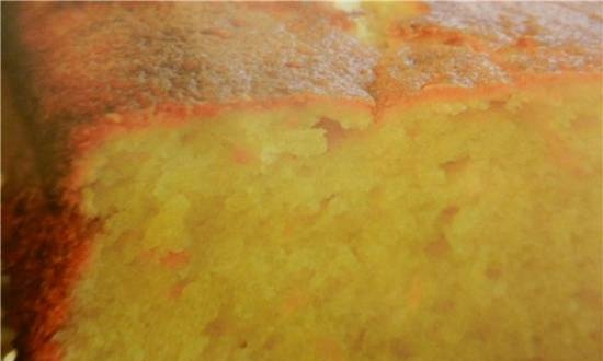 Orange muffin with whole grain flour in a multicooker Redmond RMC-01