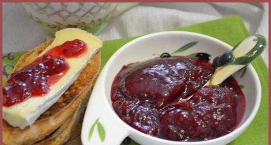 Cherry-gooseberry jam