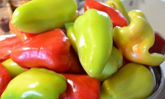 Sweet pepper for the freezer