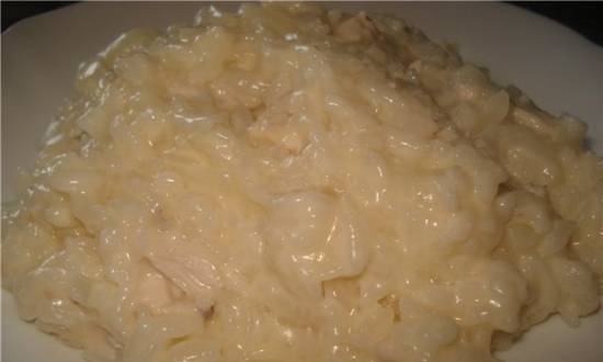 Risotto with chicken on the "Risotto" program in the Stadler Form multicooker
