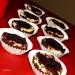 Chocolate curd-coconut cakes