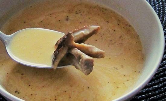 Lean mushroom cream soup (Dobrynya-soupovar)