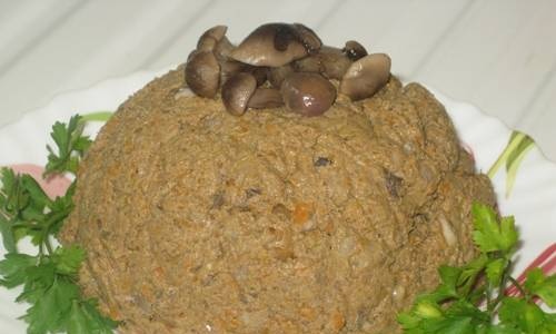 Liver pate with mushrooms