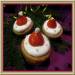 Cappelli di Babbo Natale cupcakes