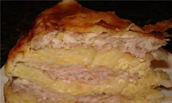 Pie in pita bread (multicooker Brand 37501)