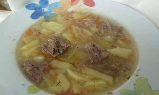 Cabbage soup with sauerkraut in Moulinex Minute Cook
