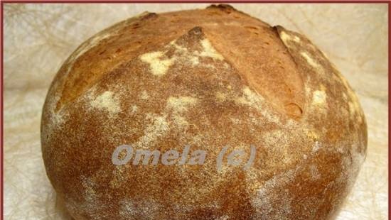 Wheat and sourdough wheat bread