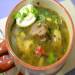 Green sorrel cabbage soup in Oursson pressure cooker