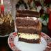 Chocolate cake Christmas morning