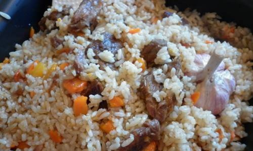 Uzbek pilaf with beef (in the Oursson 5005 multicooker)