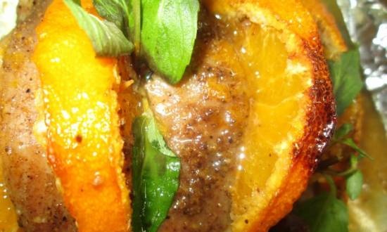 Turkey with tangerines - unusual roast