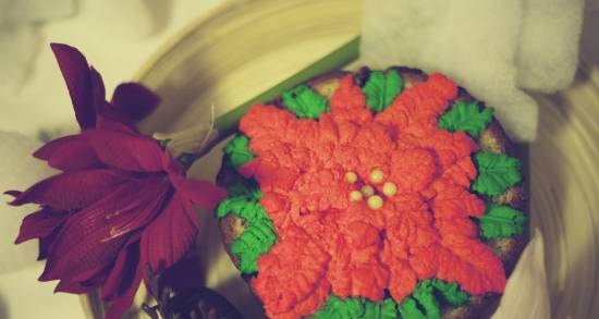 Cupcake Mikulásvirág
