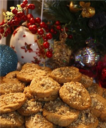 Honey Christmas cookies Melomakarona