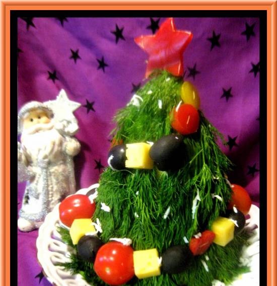 "Christmas tree" salad