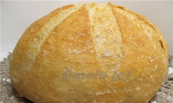 خبز محلي الصنع في قدر بالفرن
