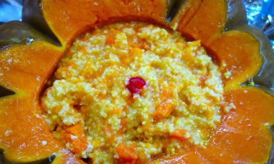 Pumpkin porridge with pumpkin