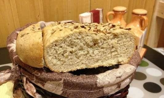 Finnish oat bread in a bread maker