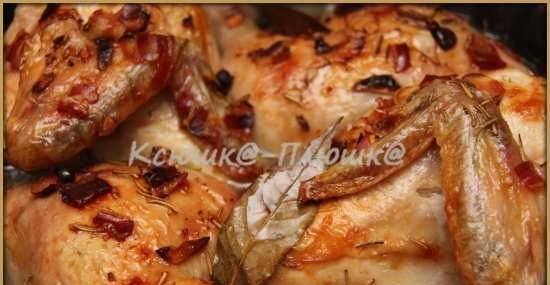 Pollo in una manica con spezie e pancetta (Airfryer marca 35128)