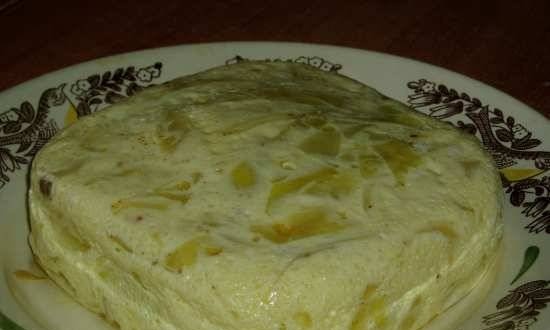 Omelet with cabbage in a pressure cooker Oursson 4002