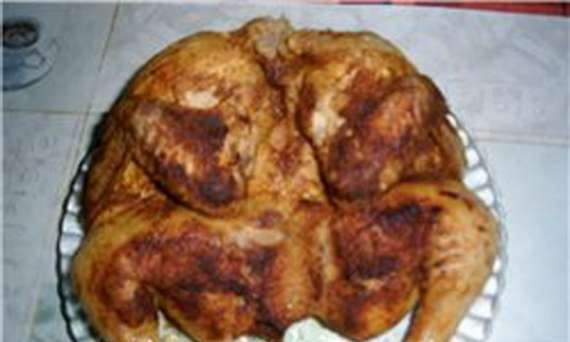 Chicken with a crust in a Panasonic multicooker