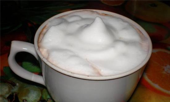 Hot chocolate, cocoa, cappuccino ...