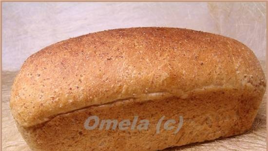 Wheat bread with honey and grains (in the oven)