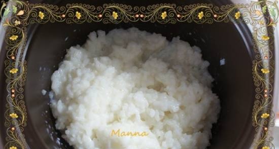 عصيدة حليب الأرز (جهاز طهي أحمر Redmond RMC-01)