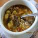 Magere soep met champignons en bonen