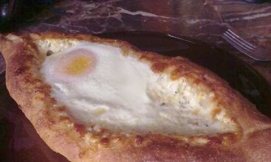 Khachapuri from homemade dough