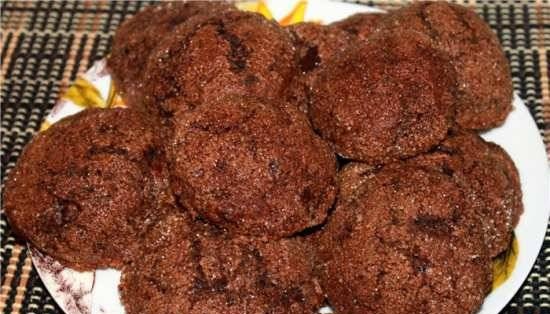 Chocolate gingerbread cookies