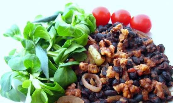 Black beans with walnuts (Brand 6050 pressure cooker)