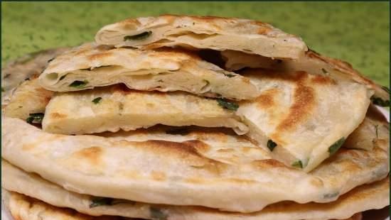 Chinese pancakes with green onions