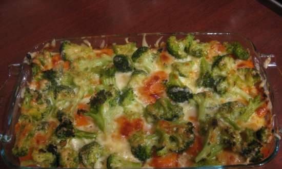 Conchiglioni with salmon and broccoli