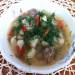 Sopa de verduras con albóndigas en Cuckoo 1051