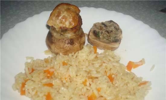 Stuffed mushrooms in the airfryer