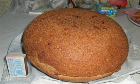 Rye-wheat whole-grain sponge "Peasant bread"